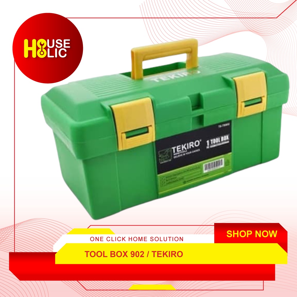 TEKIRO Toolbox PVC / Tool Box B902 / Tool Kit Kotak Perkakas Plastik