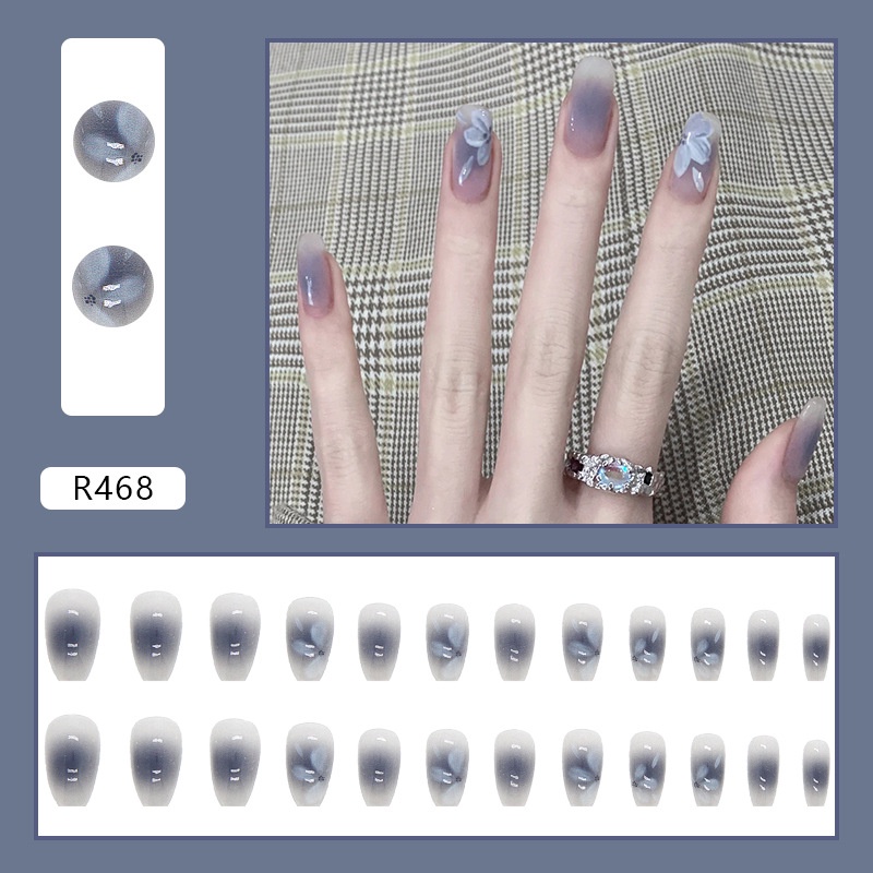 R461-r480 24pcs / Kotak Kuku Palsu Full Cover Untuk Nail Art