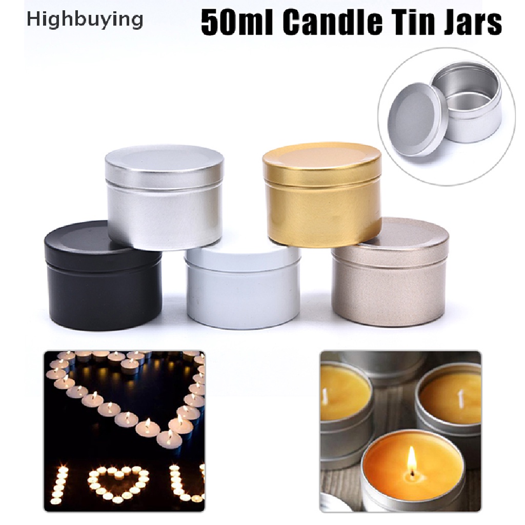 Hbid Toples Bulat Kosong Dengan Tutup Untuk Tempat Lilin