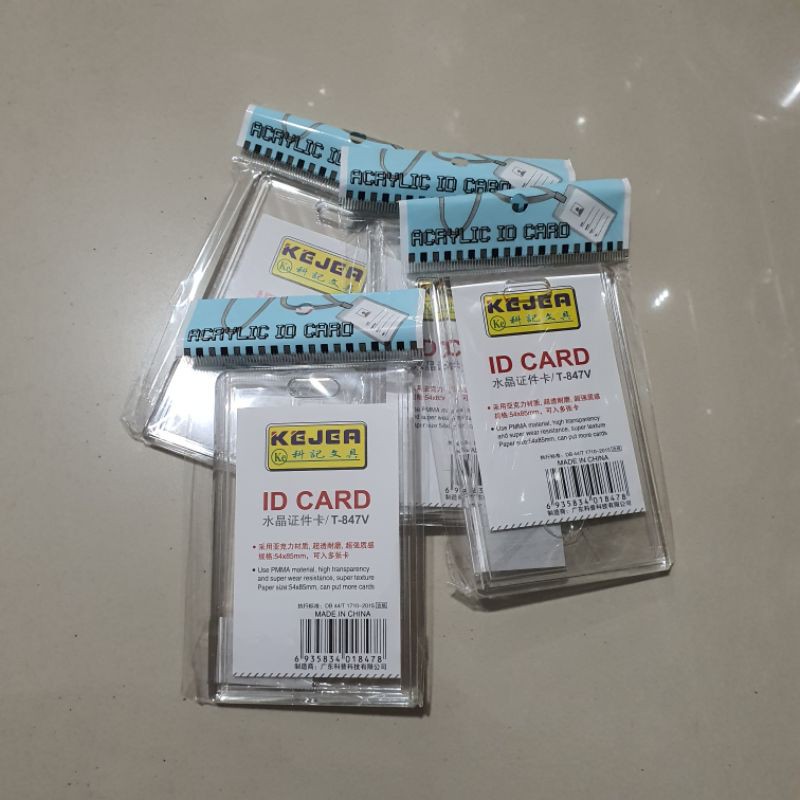 READY STOCK ID CARD ACRYLIC KEJEA UHOO TOPLOADER DAISO PC / PHOTOCARD PC HOLDER TRANSPARAN