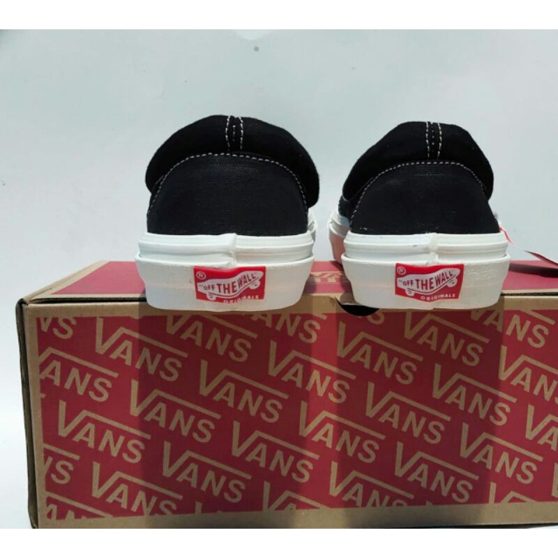 V4NS SLIP ON BLACK WHITE OG GRADE ORI PREMIUM V4NS PREMIUM SEPATU SNEAKERS PRIA  SNEAKERS WANITA