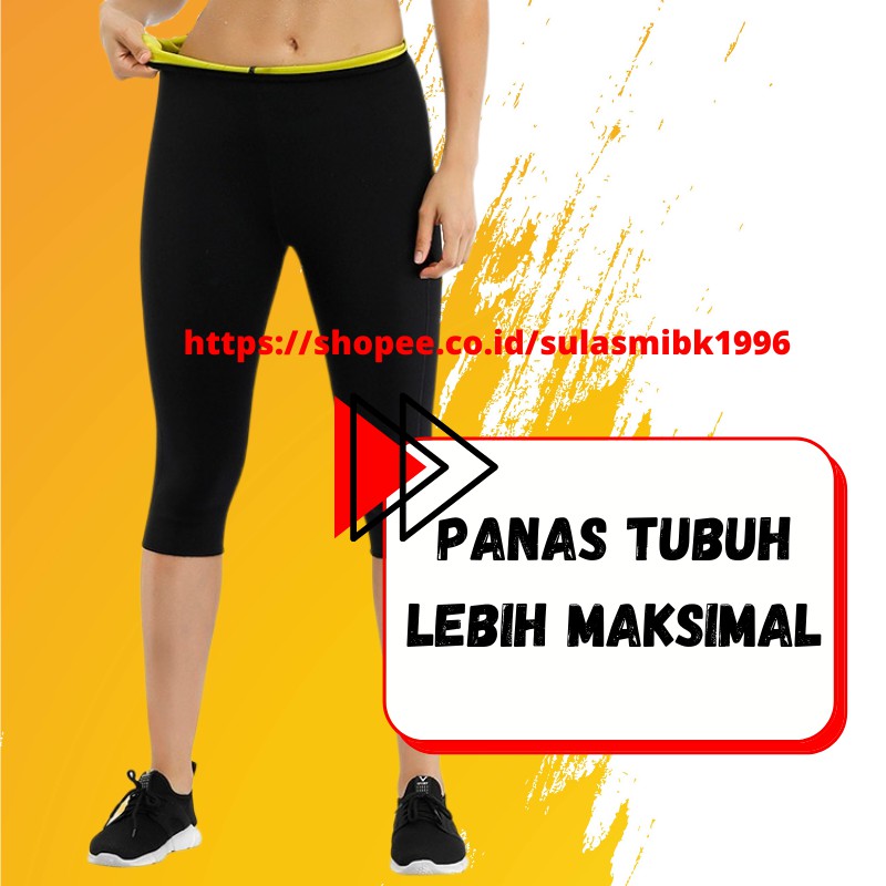 Korset Celana Pelangsing Perut Hot Shaper Pants Celana Pembakar Lemak Korset Pengecil Tubuh