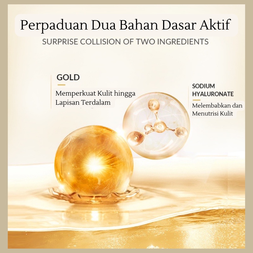 Paket Serum Bioaqua 24k Gold Skin Care Trial Kit Serum Wajah BPOM