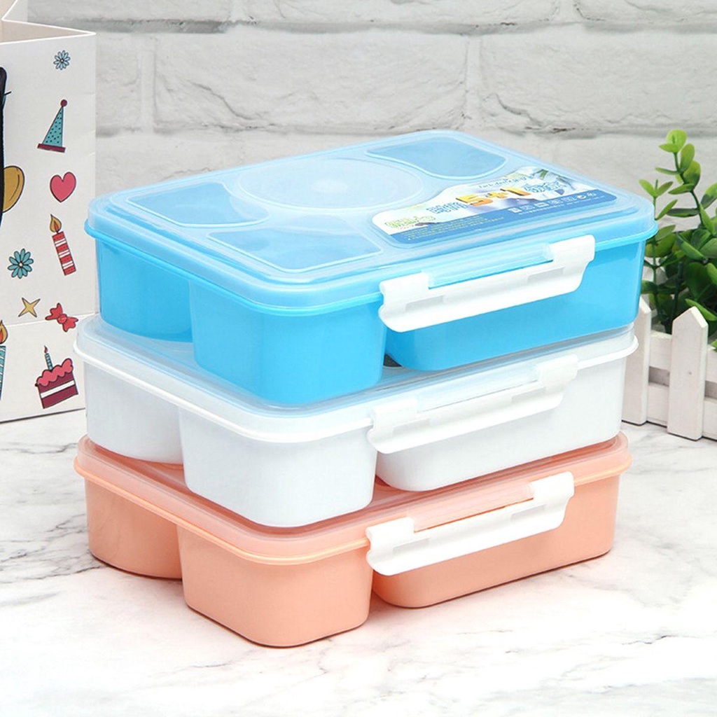 [Elegan] Kotak Makan Siang Microwave Portable Microwavable Plastic Food Container