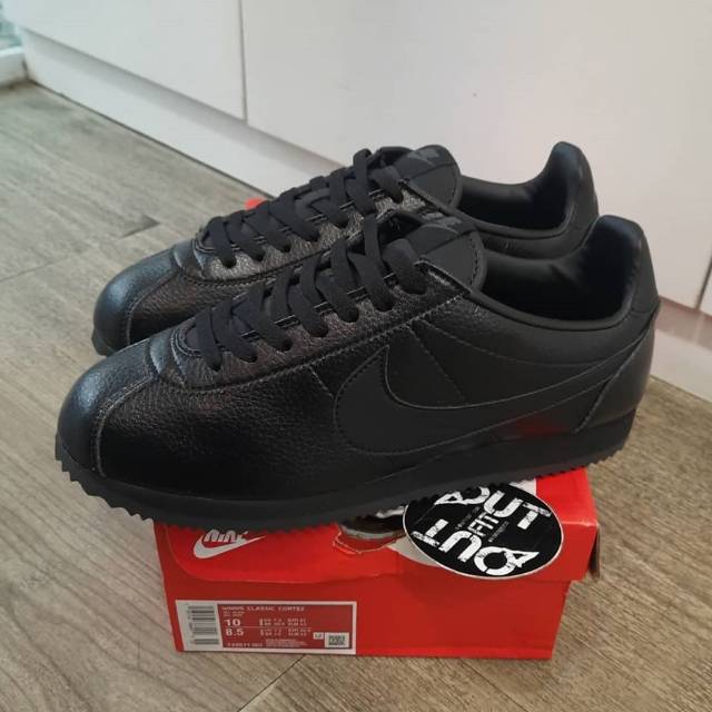 Jual Nike Cortez Leather Full Black 