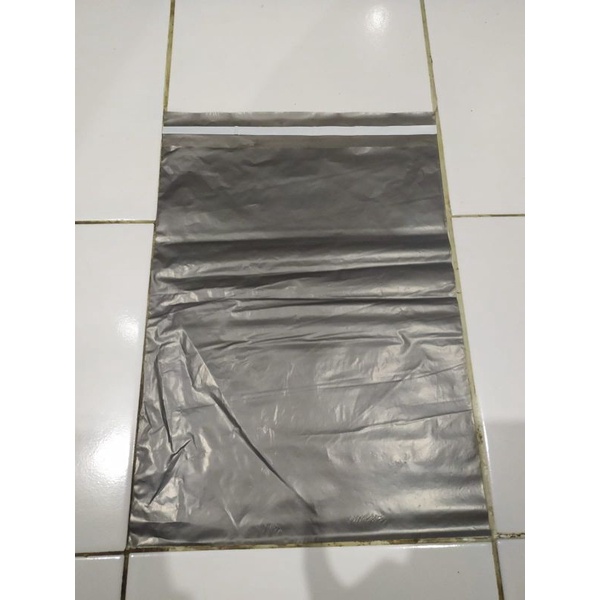 plastik polymailer silver 30x40 HD glossy 50 pcs