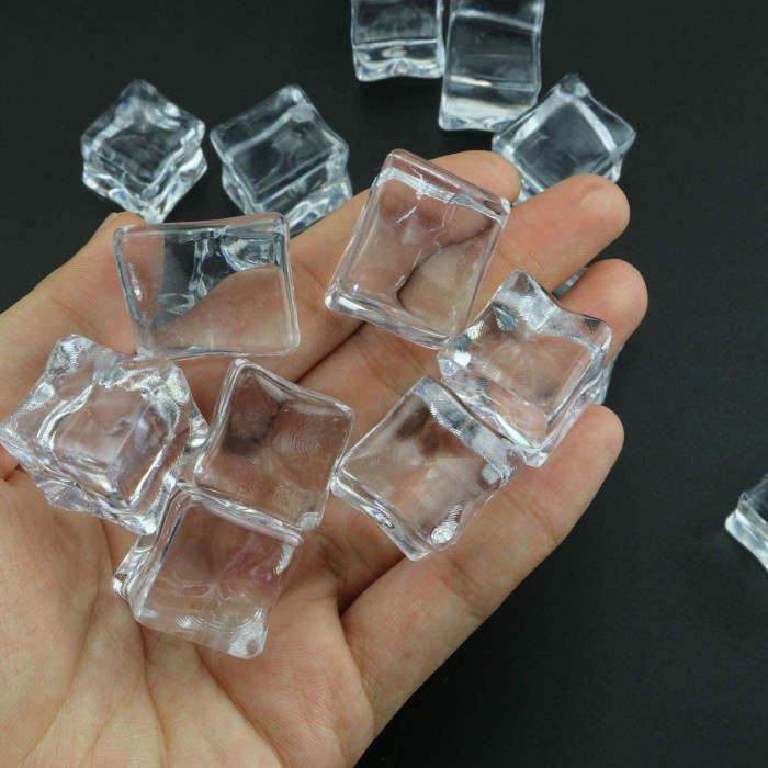 Triple W Fake Dummy Ice Cube Photography Es Batu Palsu Properti Foto