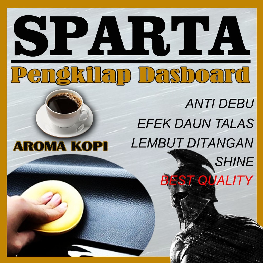 Pengkilap Dasboard SPARTA AROMA MENARIK / Pembersih Interior Mobil - Efek Daun Talas dan Tahan Lama