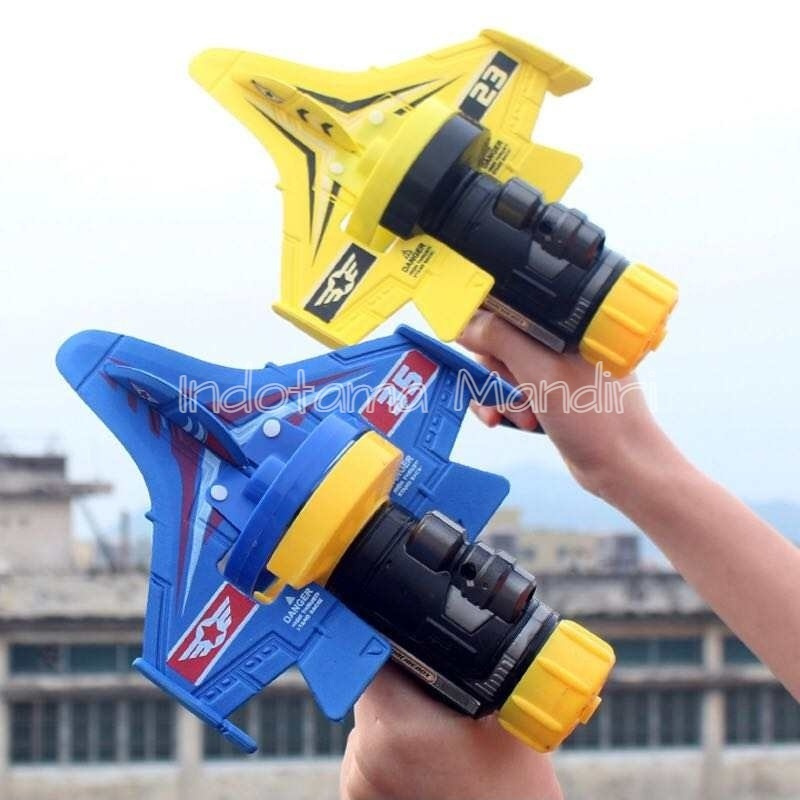 EVA Aircraft Launcher / Pesawat Luncur / Pesawat Lempar / Airplane Toy / Pesawat Glider Gabus