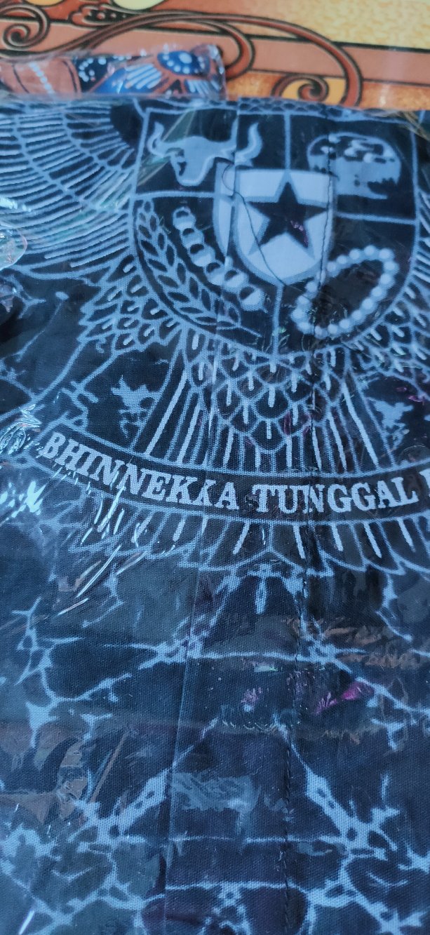 Kemeja Batik Pria Lengan Panjang Size M L Xl Xxl  Bswart Batik Hrb026 Kenongo Hem Panjang