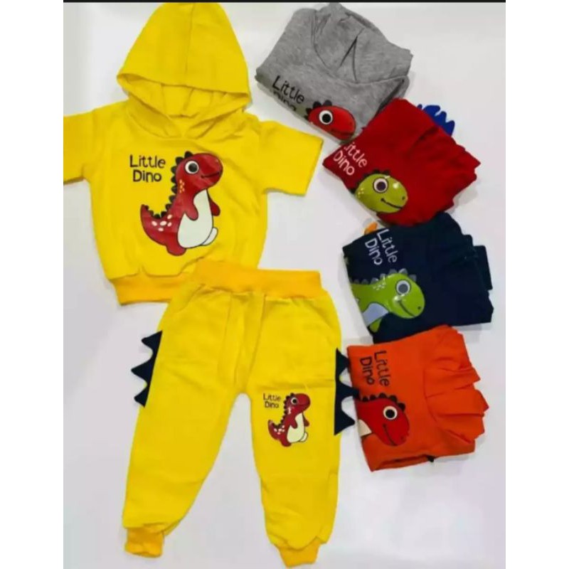 SETELAN ANAK DINO HODIE KUPLUK 1-5 THN