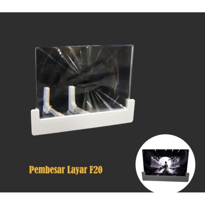 Pembesar Layar hp 3D - Enlarged Screen 3D  F20 - Pembesar Layar 3D F20