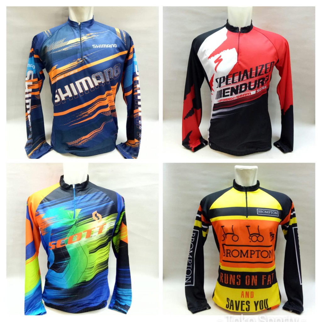 Baju sepeda / baju gowes / baju balap / atasan sepeda/ atasan gowes/ kaos gowes lengan panjang