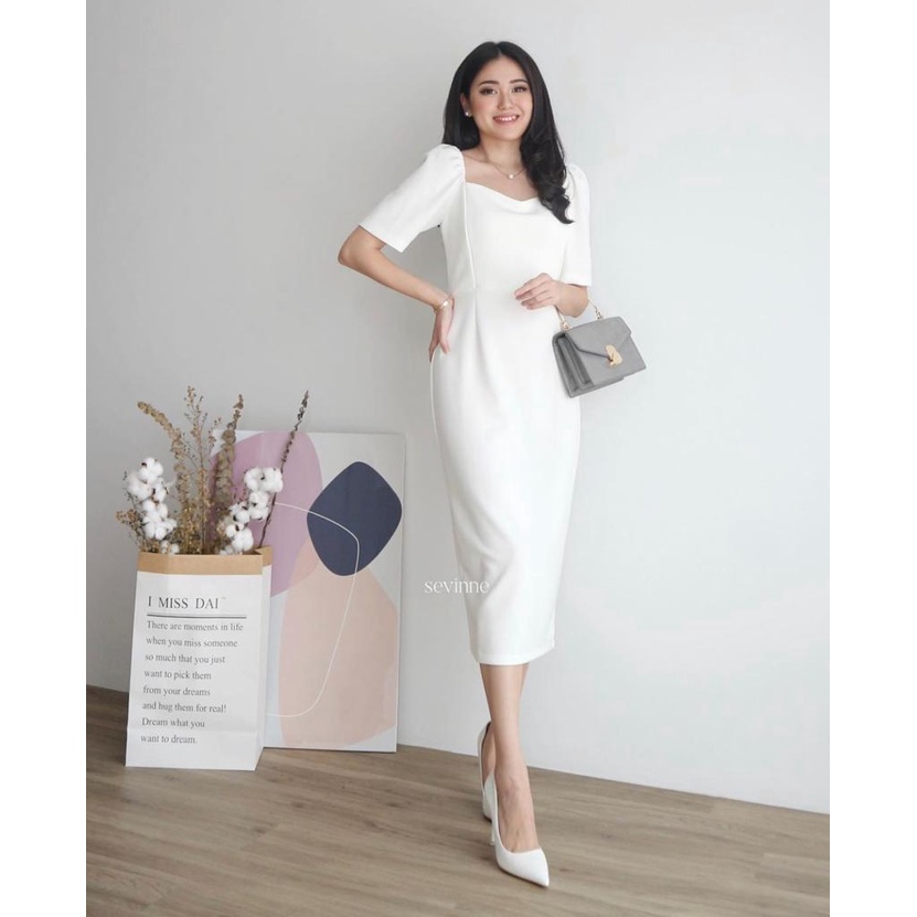 Toply Shop COD Dres Vintage bodycon Dres party