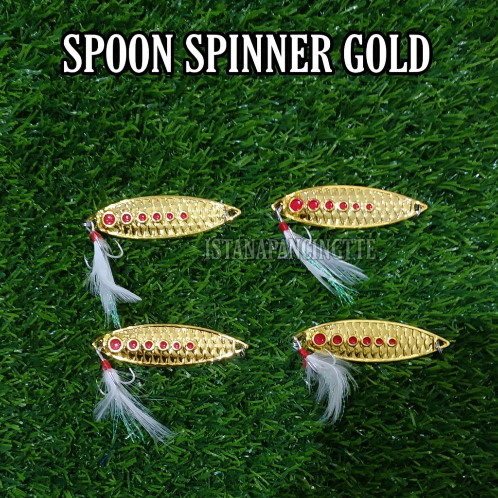 umpan spoon spinner gold istanapancingtte