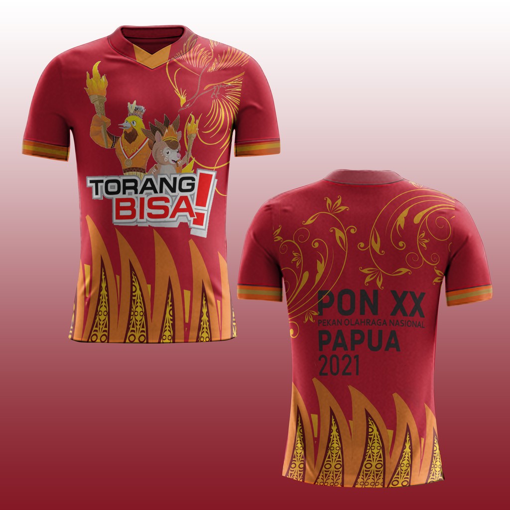 Baju Kaos T-shirt Dewasa PON XX PAPUA02 NEW  Fullprint Terbaru/Terkeren 2021