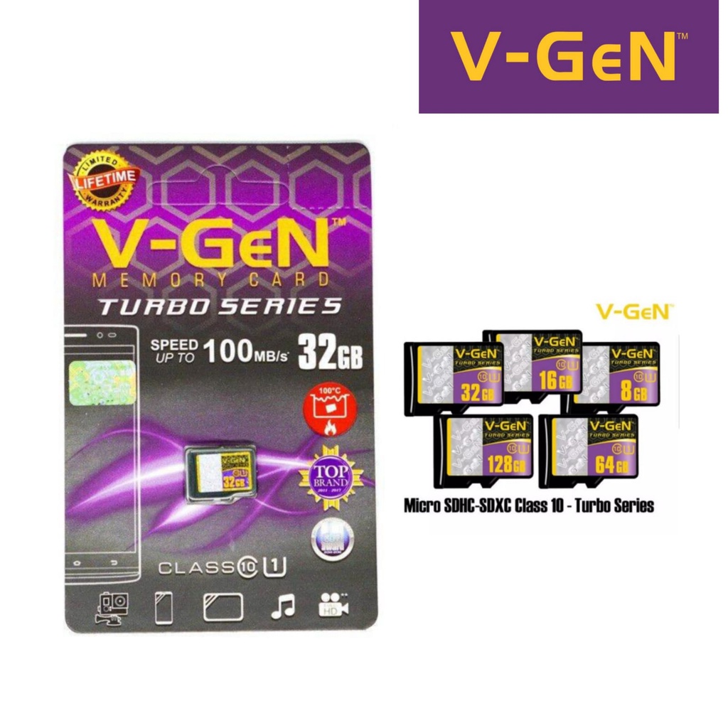 VGen Microsd Turbo 16GB 32GB Class 10