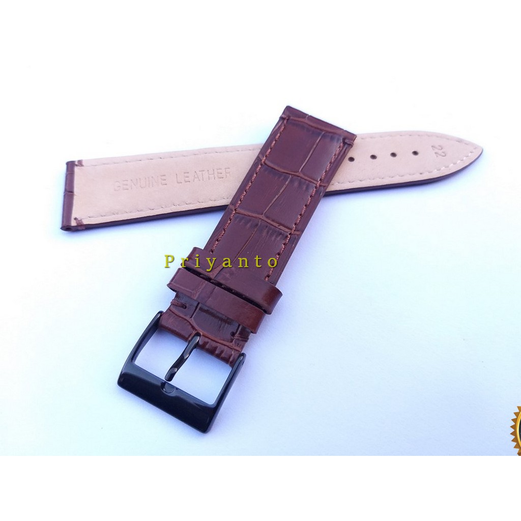 Strap Leather Kulit samsung Galaxy watch 46mm tali jam smartwatch 22mm