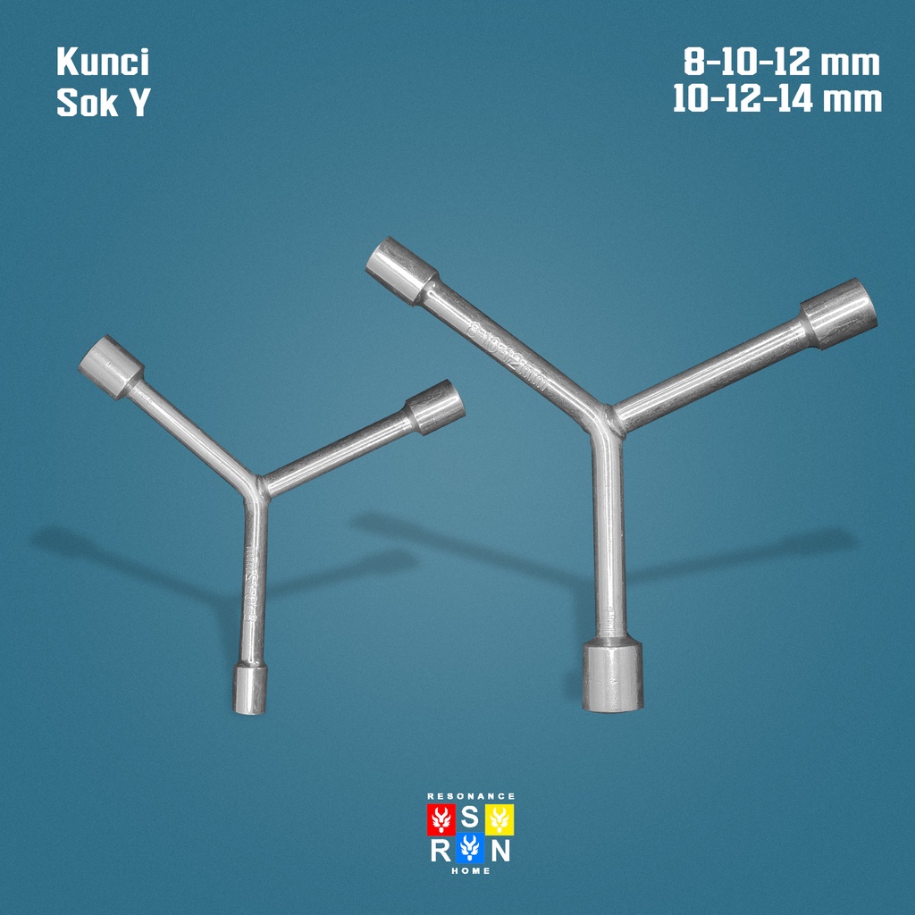 Kunci Shock/Soket/Sok Y 8MM-10MM-12MM / 10MM-12MM-14MM | Kunci Pas / Kunci Sok Y