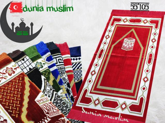 DM Sajadah Turky Turi 53x110 Tebal Halus Perlengkapan Sholat Oleh oleh Haji Umbroh