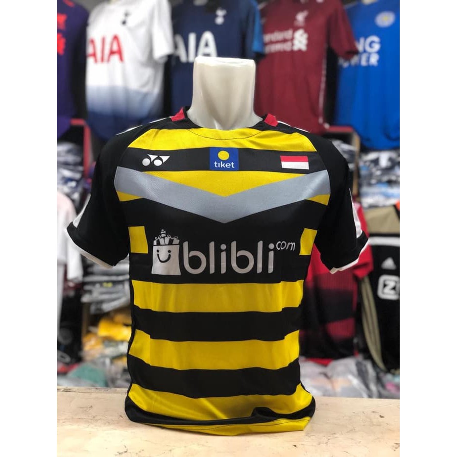 Baju BADMINTON / BULUTANGKIS Yonex Y.139 (Black Yellow BliBli)