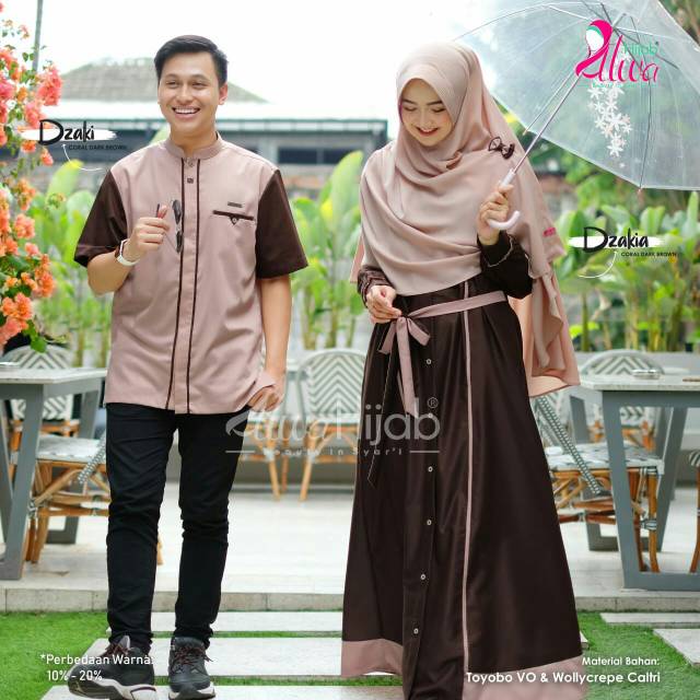 Baju Gamis Couple Gamis Alwa Hijab Terbaru 2020 : 15 Model Alwa Hijab