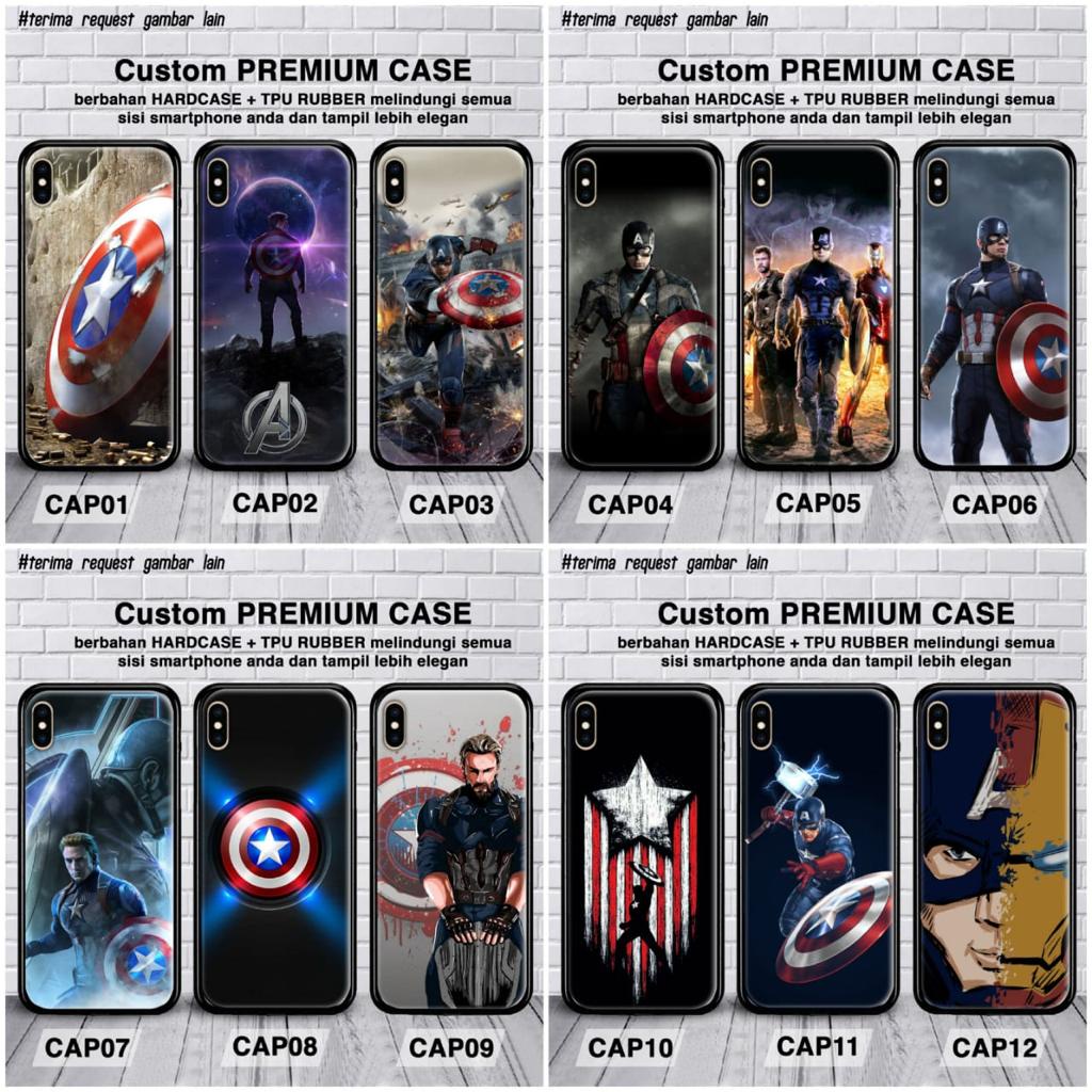 captain america case realme c21 c25 c25s redmi note 10 4g note 10 pro note 10s custom glass case