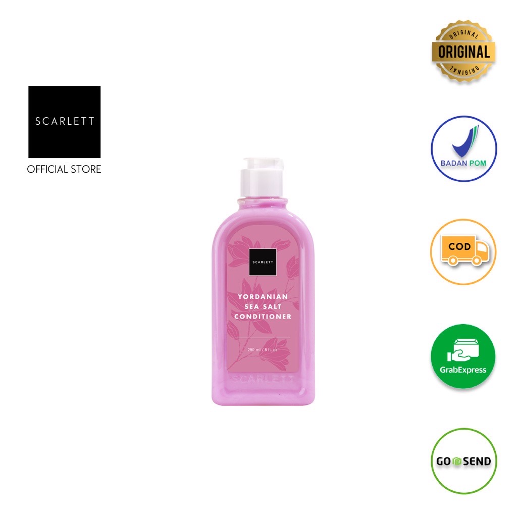 SCARLETT Whitening Hair Care Indonesia / Skincare Yordanian Sea Salt Shampoo Conditioner / Treatment Sampo Kondisioner Vitamin Creambath Rebonding Tonic Perfume Mask Rambut Kepala / Facial Wash Serum Sunscreen Cream Body Shower Scrub Lotion / Paket Wajah