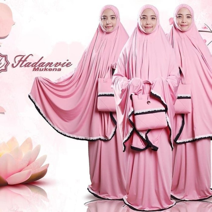 mukena jersey dewasa han and vie platinum/Mukenah hadanvie Jersey original/bisa COD