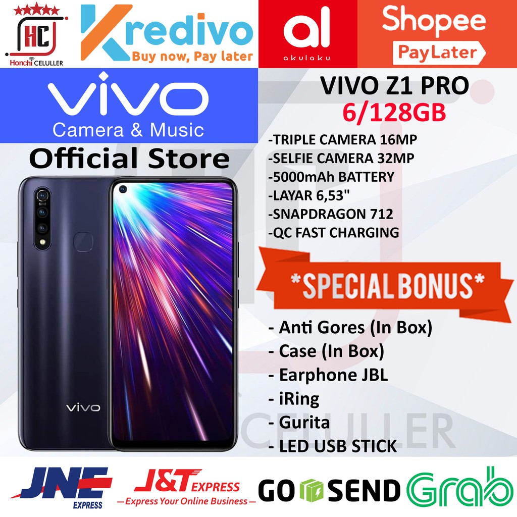 VIVO Z1 PRO 6/128GB GARANSI RESMI ORIGINAL FULL BONUS