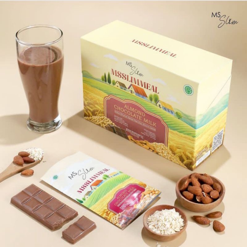 

MS SLIM MEAL (SEREAL COKELAT ALMOND) pendukung program diet