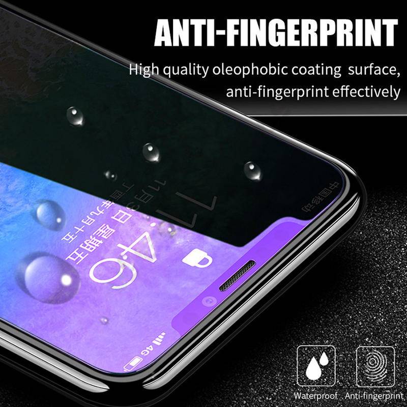 Anti Blue Light tempered glass for IPhone 11 12 Pro Max Mini 6 6s 7 8 Plus X XS Max XR SE 2020 phone screen protector on glass protective film