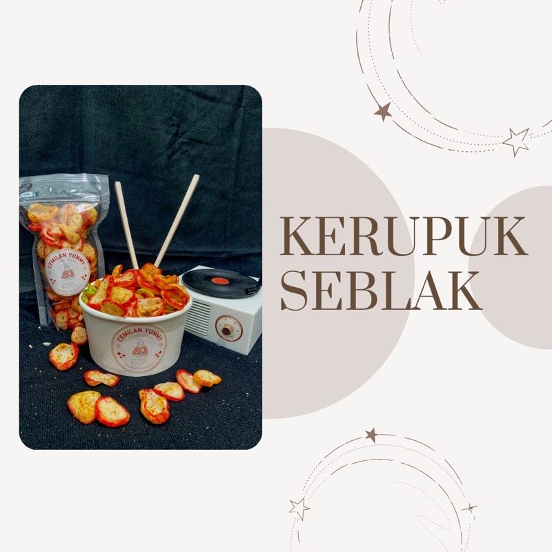 

Kerupuk Seblak 50gr Pedas Daun Jeruk