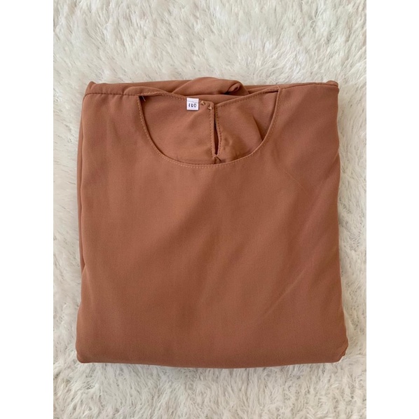 MALAYA DRESS GAMIS MALAYSIA BY NANADHIJAB-Latte