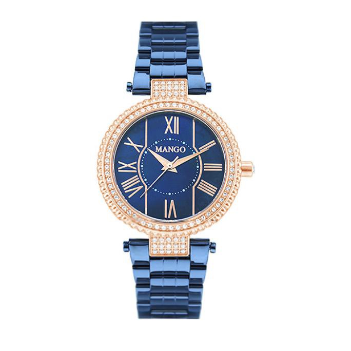 KUALITAS TERBAIK JAM TANGAN WANITA STAINLESS STEEL MA6697L-55R - BLUE TERLARIS