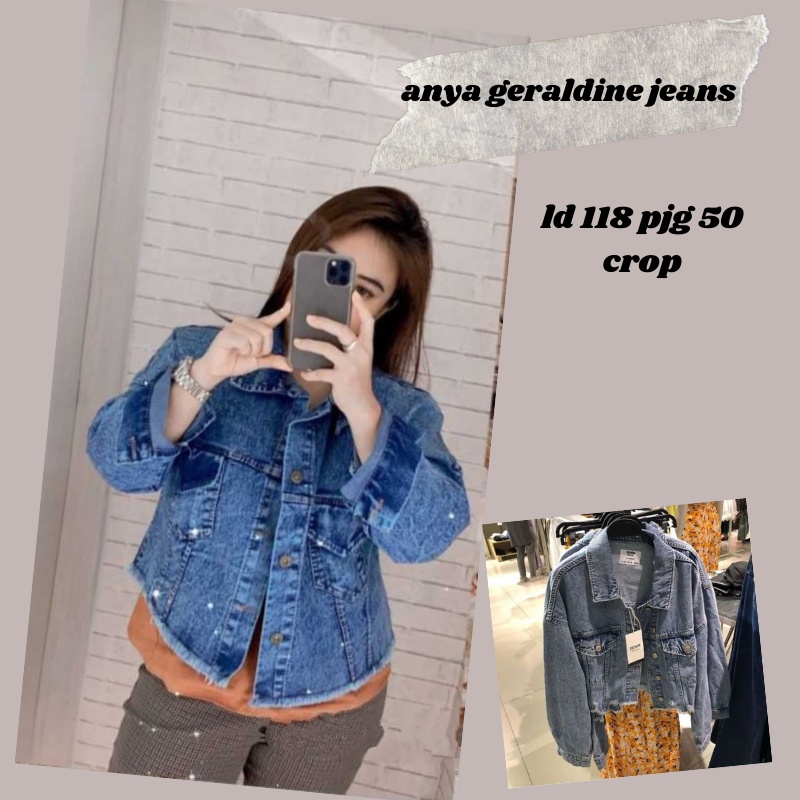 JAKET WANITA - BILLIE OVERSIZE JAKET - ANYA  GERALDINE JAKET  - JAKET JEANS WANITA - JAKET JEANS CEWE -JAKET JEANS CROP- JAKET JEANS OVERSIZE- JAKET JEANS RAWIS - JAKET TERLARIS - JAKET VIRAL TIKTOK - JAKET KOREA STYLE