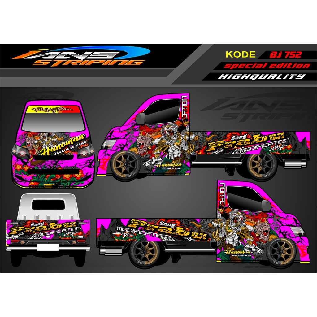 DECAL STICKER MOBIL PICK UP GRANMAX , CARRY , L300 / DECAL PICK UP / DECAL GRANMAX / DECAL STICKER MOBIL