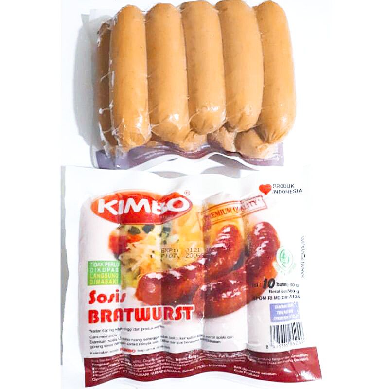 

Kimbo Sosis Bratwurst Original Isi 10 500gr