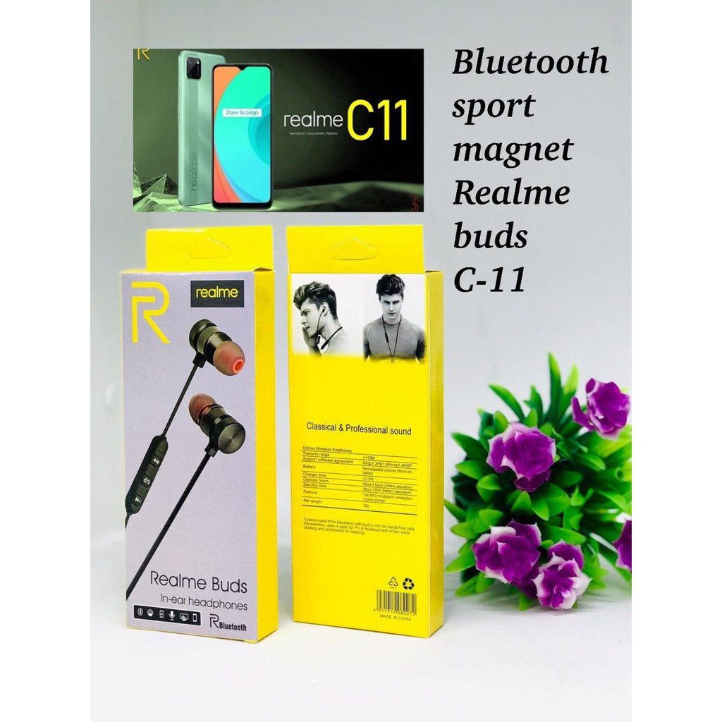 HANDSFREE BLUETOOH SPORT MAGNET REALME BUDS C-11