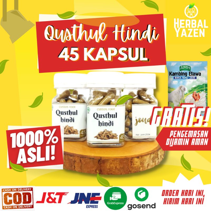 Qusthul Hindi Kapsul Asli Berkualitas Original