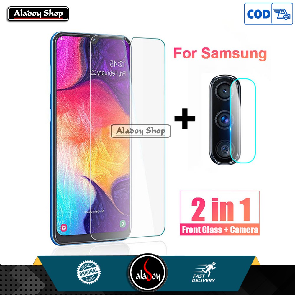 Paket Tempered Glass Layar Clear Dan Tempered Glass Camera Lens Samsung A50