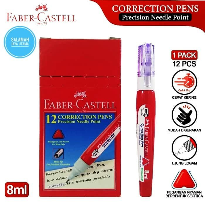 

Correction Pen 8 ml Faber Castell / Correction Pen Faber Castell