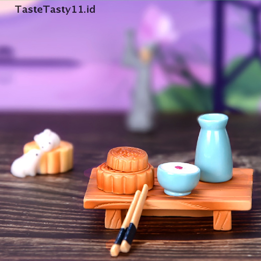 (Tastetasty) Miniatur Kelinci Untuk Dekorasi Taman / Festival Bulan / Musim Gugur