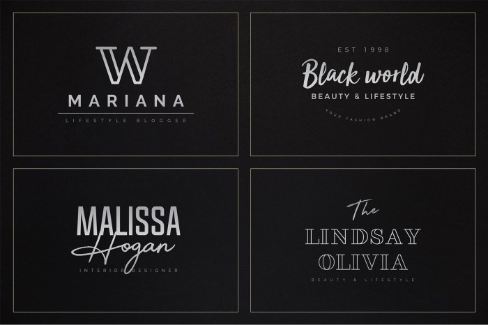 120 Elegant Premade Logo Pack - Photoshop &amp; Illustrator