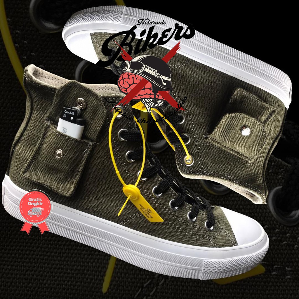 Sepatu NoBrand Cargo Army High