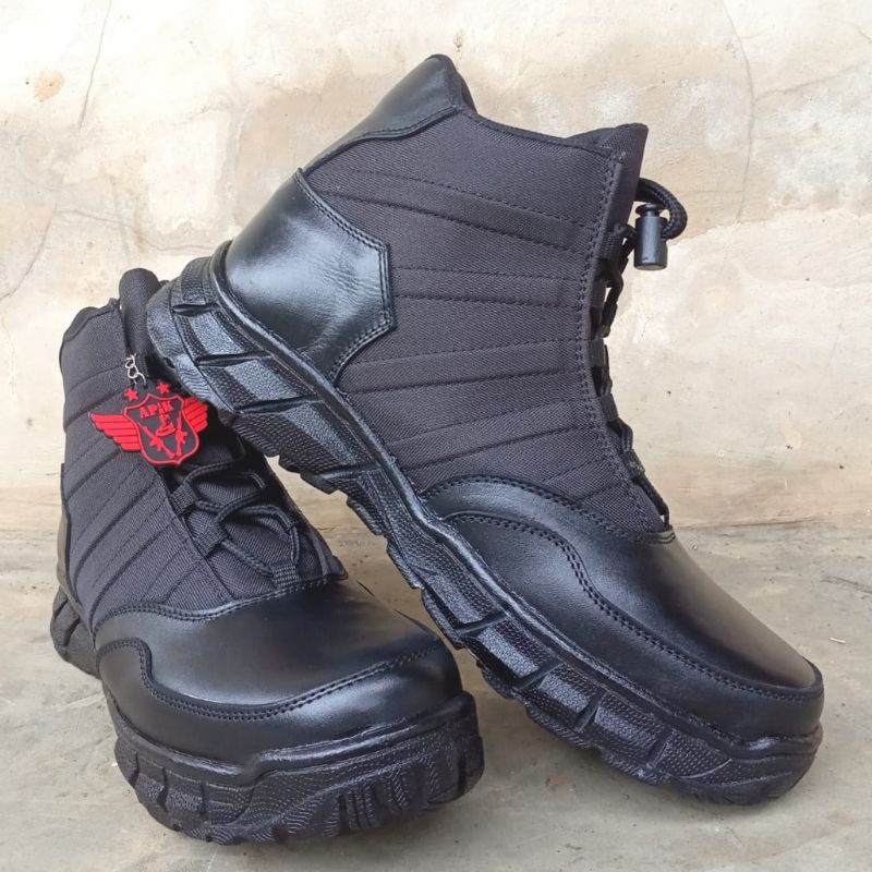 SEPATU PDL NINJA PENDEK KULIT SAPI ASLI SEPATU PDL TNI POLRI SECURITY