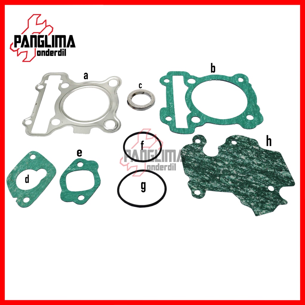 Topset Yamaha Mio M3-Z-S &amp; X-Ride 125 New &amp; Soul GT 125 &amp; Fino F1-FI Grande 125 Top Set Paking-Packing-Gasket Kit