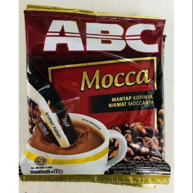 Jual TERMURAH Harga Grosir Kopi ABC Mocca 1 Renceng Isi 12 Sachet