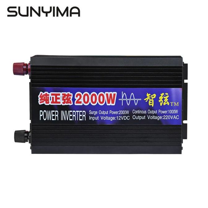 Power Inverter Solar Panel Plts Psw Pure Sine Wave 2000 Watt 12 Volt