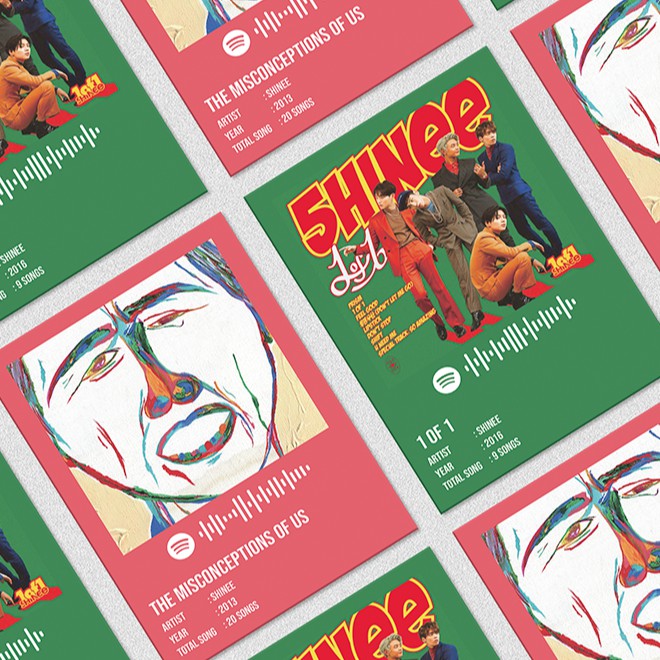 Kpop Spotify Poster A5 - SHINee